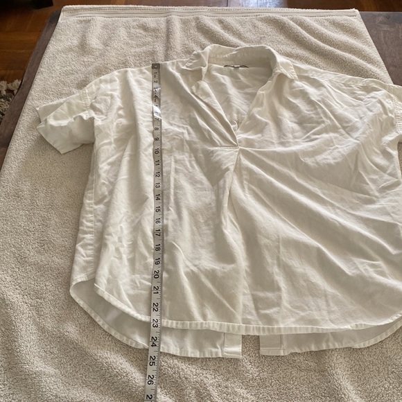 Madewell crisp white courier shirt blouse from Bloomingdale’s classic & comfy! - Picture 11 of 12